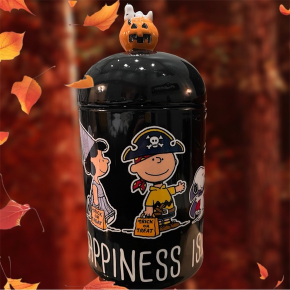 Peanuts "Happiness is Halloween" Cookie Jar - Picture 3 of 8
